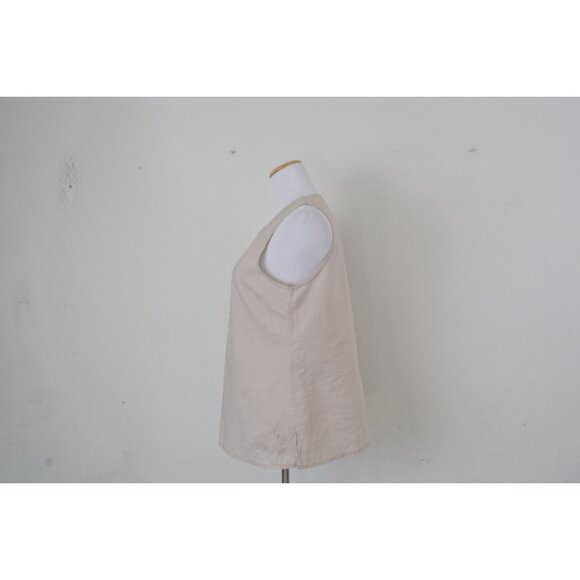 Vintage Linen/Cotton‎ Embroidered Tunic Blouse - Picture 3 of 10